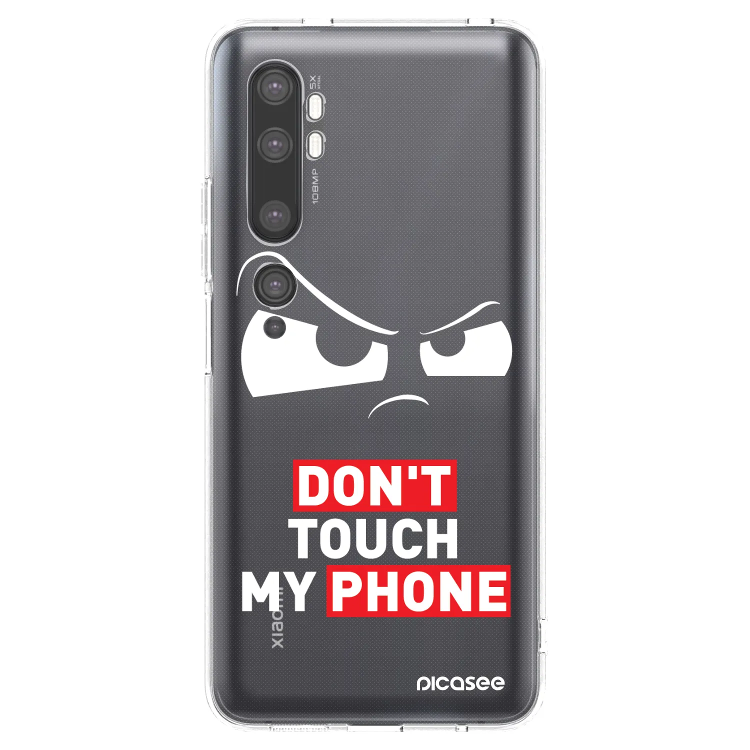 Picasee silikonska prozirna maskica za Xiaomi Mi Note 10 (Pro) - Cloudy Eye - Transparent
