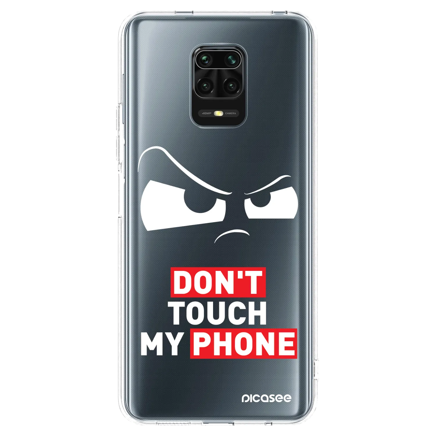 Picasee silikonska prozirna maskica za Xiaomi Redmi Note 9 Pro - Cloudy Eye - Transparent
