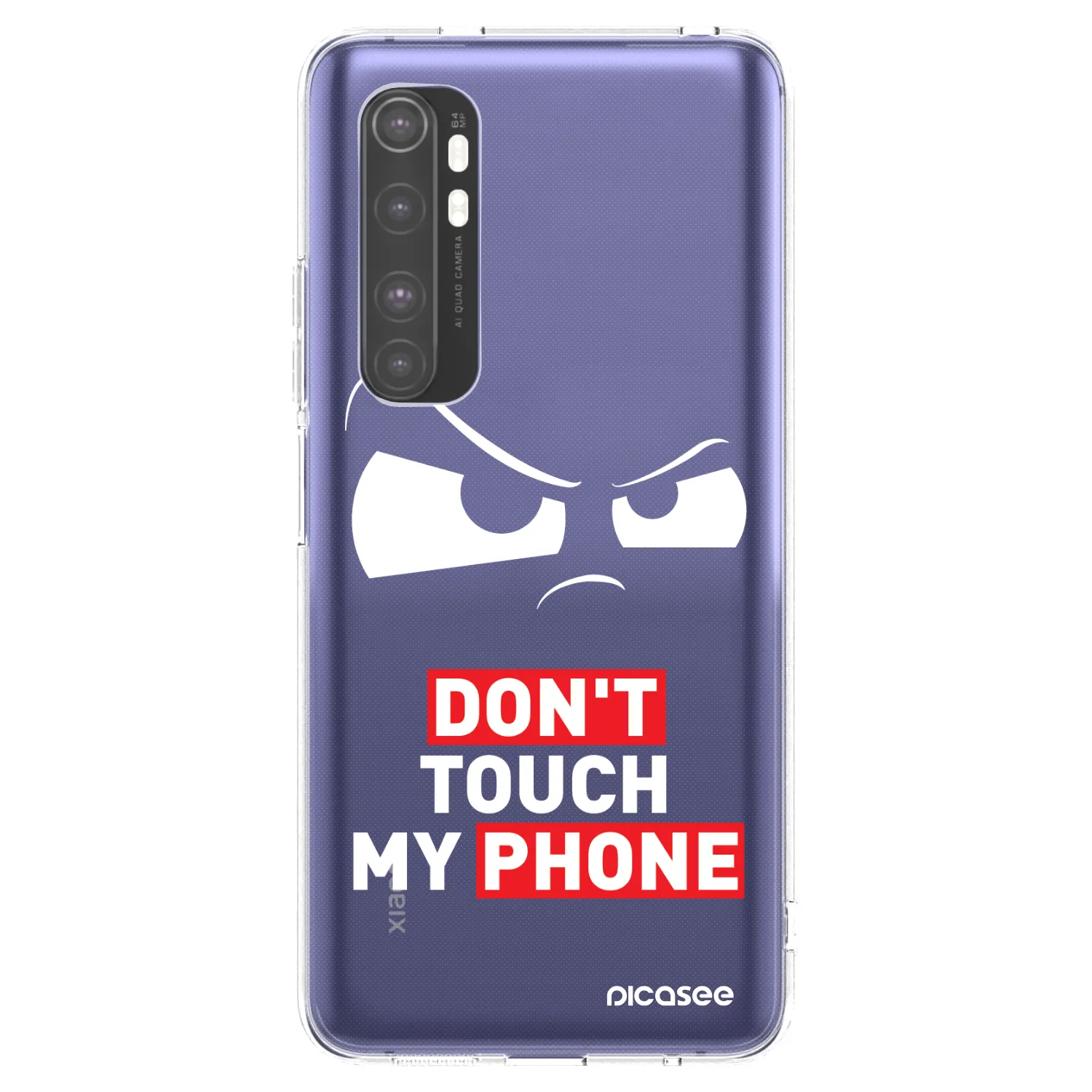 Picasee silikonska prozirna maskica za Xiaomi Mi Note 10 Lite - Cloudy Eye - Transparent