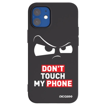 Picasee crna silikonska maskica za Apple iPhone 12 mini - Cloudy Eye - Transparent