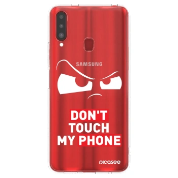 Picasee silikonska prozirna maskica za Samsung Galaxy A20s - Cloudy Eye - Transparent