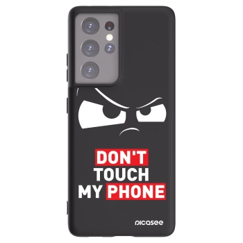 Picasee crna silikonska maskica za Samsung Galaxy S21 Ultra 5G G998B - Cloudy Eye - Transparent