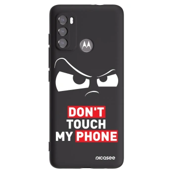 Picasee crna silikonska maskica za Motorola Moto G60 - Cloudy Eye - Transparent