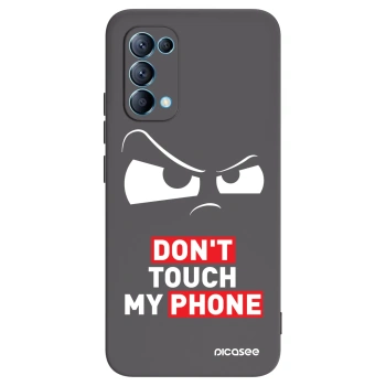 Picasee crna silikonska maskica za OPPO Reno 5 5G - Cloudy Eye - Transparent