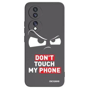 Picasee crna silikonska maskica za Honor 70 - Cloudy Eye - Transparent