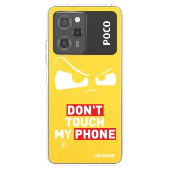 Picasee crna silikonska maskica za Xiaomi Poco X5 Pro - Cloudy Eye - Transparent