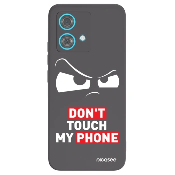 Picasee crna silikonska maskica za Motorola Edge 40 Neo - Cloudy Eye - Transparent