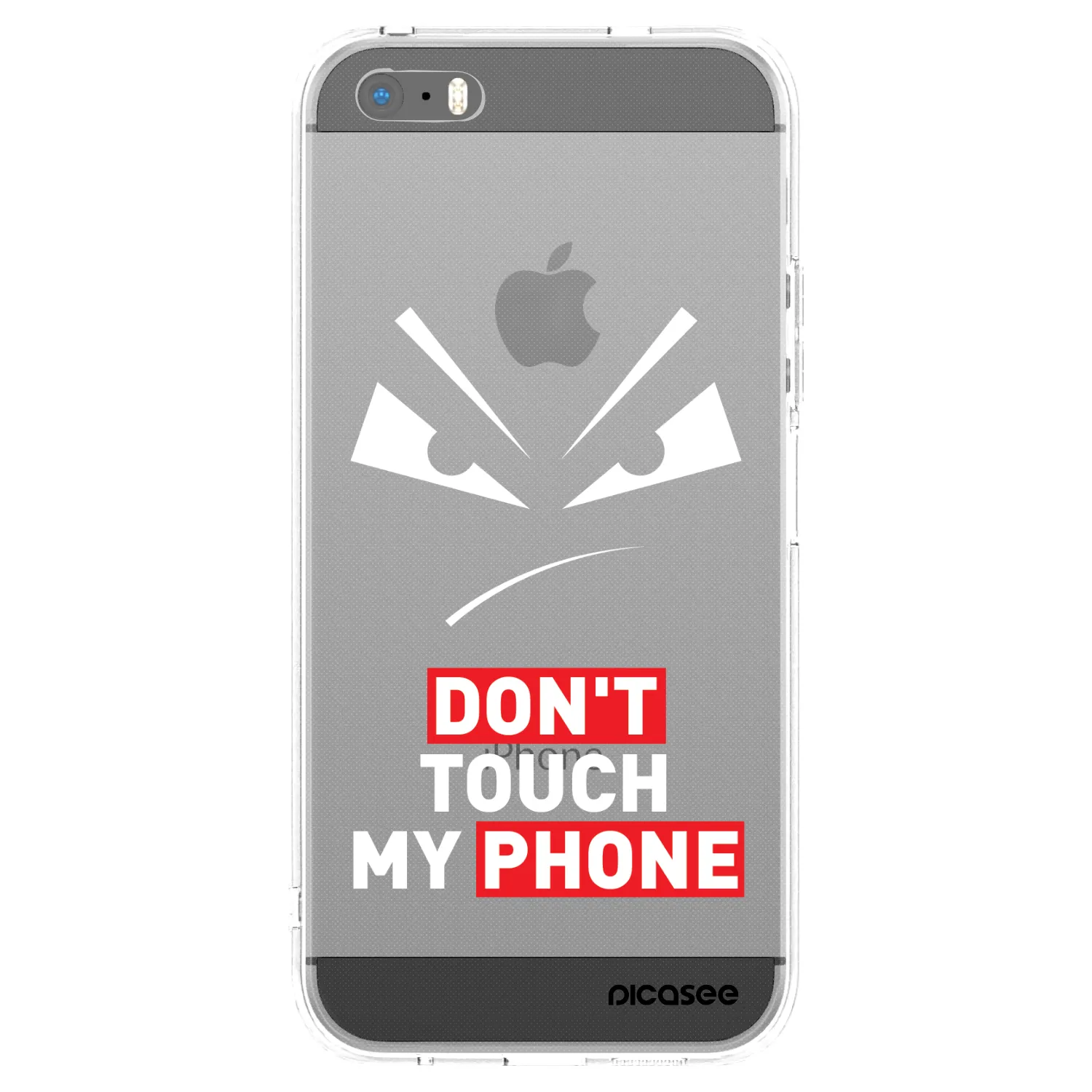 Picasee silikonska prozirna maskica za Apple iPhone 5/5S/SE - Evil Eye - Transparent