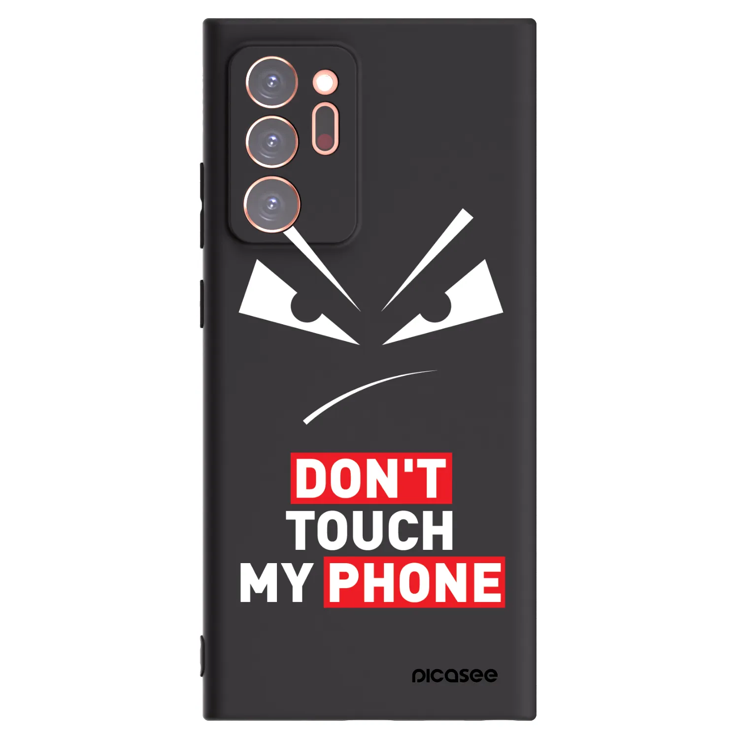 Picasee crna silikonska maskica za Samsung Galaxy Note 20 Ultra - Evil Eye - Transparent