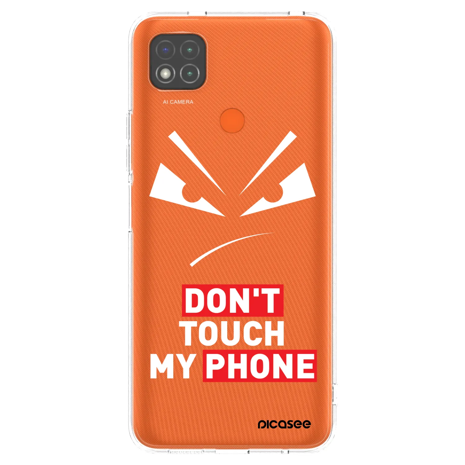 Picasee silikonska prozirna maskica za Xiaomi Redmi 9C - Evil Eye - Transparent