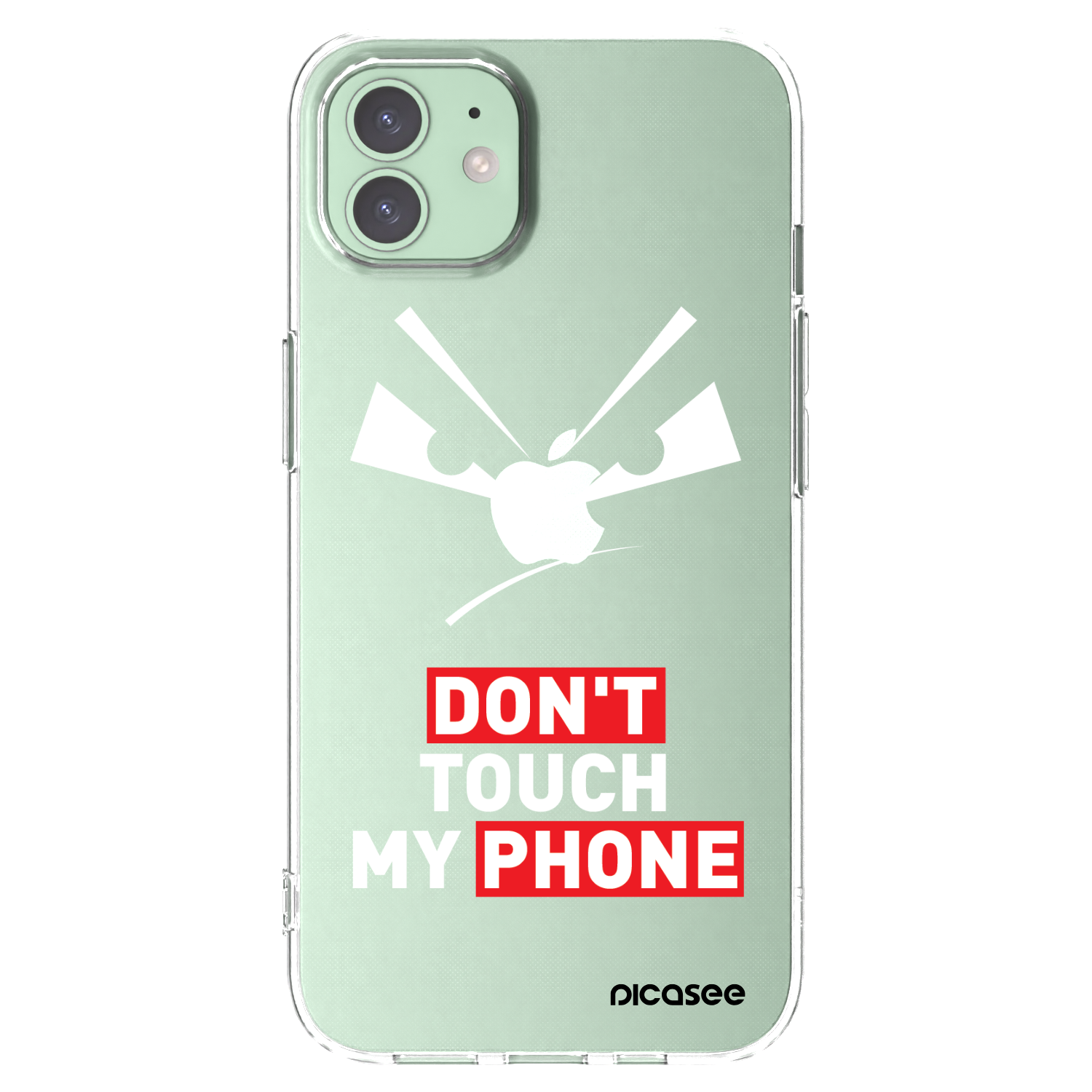 Picasee silikonska prozirna maskica za Apple iPhone 12 Pro - Evil Eye - Transparent