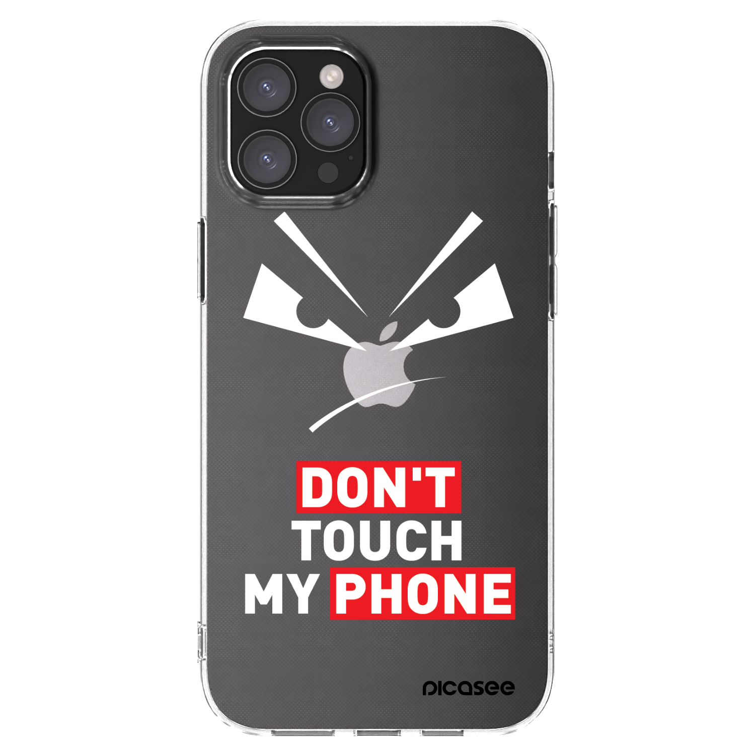 Picasee silikonska prozirna maskica za Apple iPhone 12 Pro Max - Evil Eye - Transparent