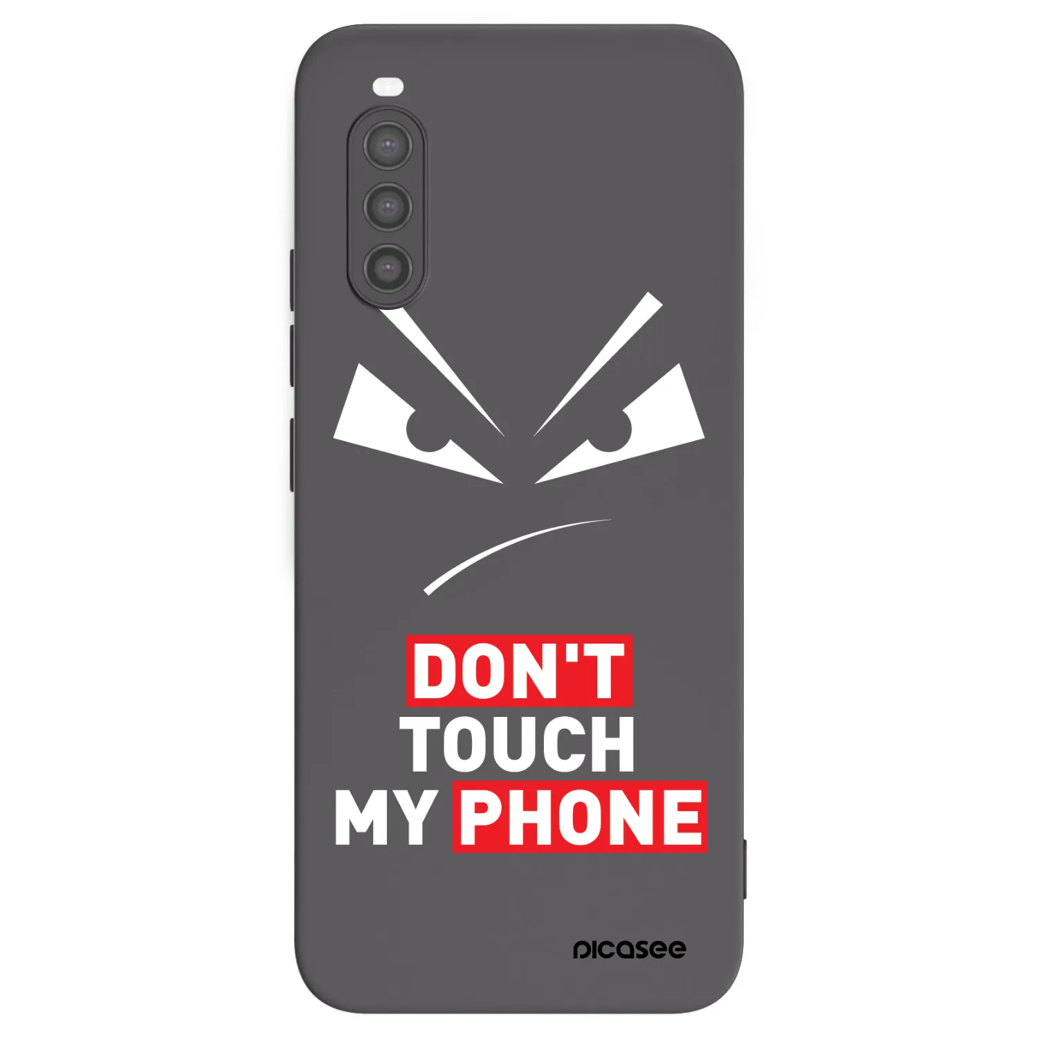 Picasee crna silikonska maskica za Sony Xperia 10 II - Evil Eye - Transparent