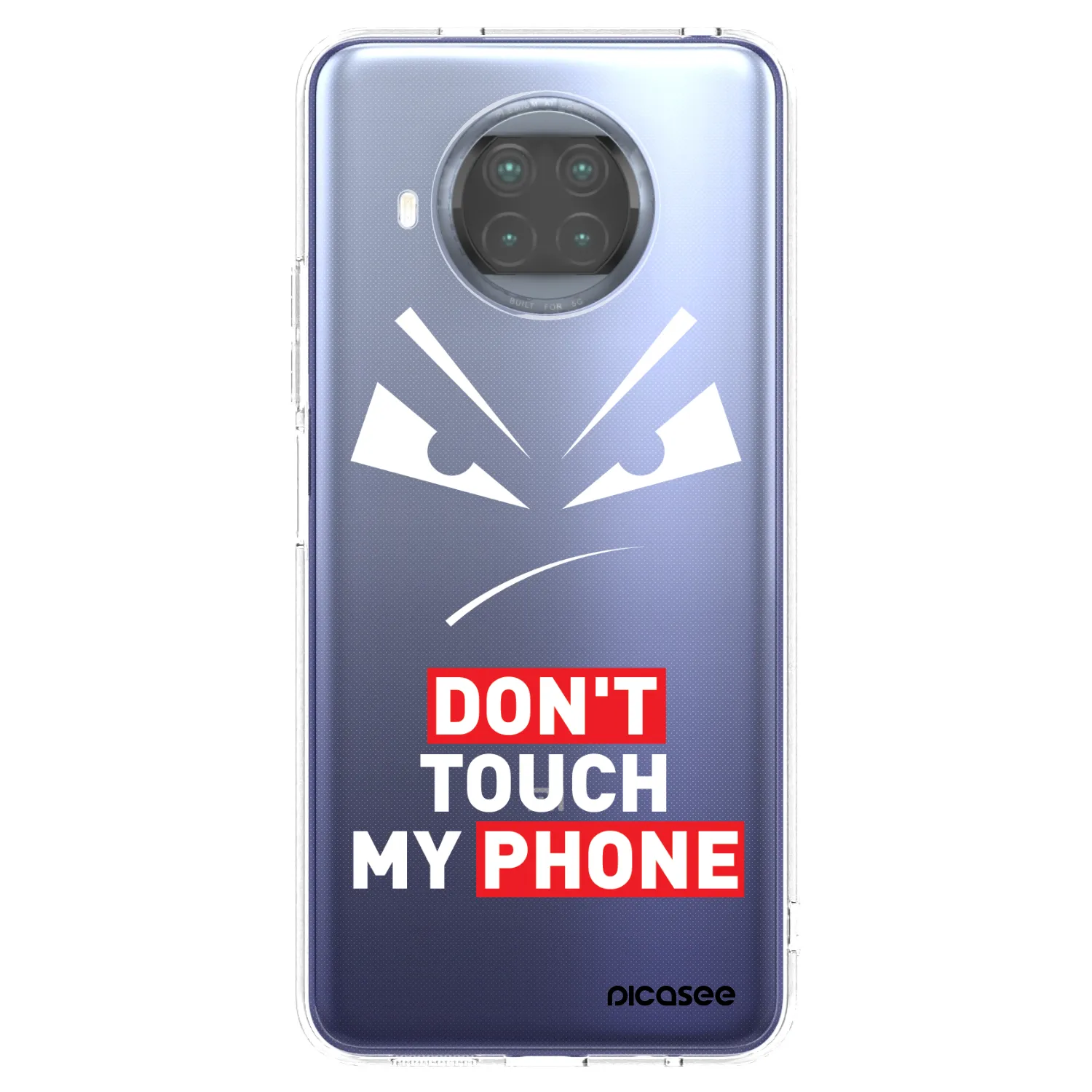 Picasee silikonska prozirna maskica za Xiaomi Mi 10T Lite - Evil Eye - Transparent