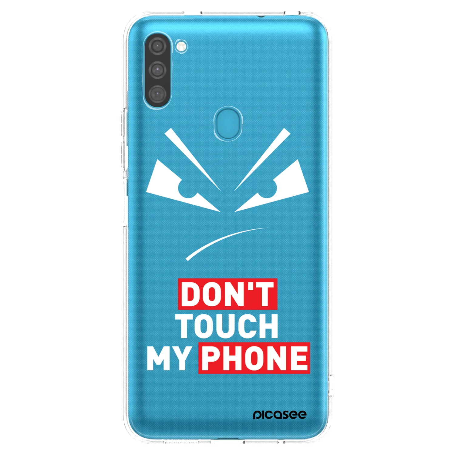 Picasee silikonska prozirna maskica za Samsung Galaxy M11 - Evil Eye - Transparent