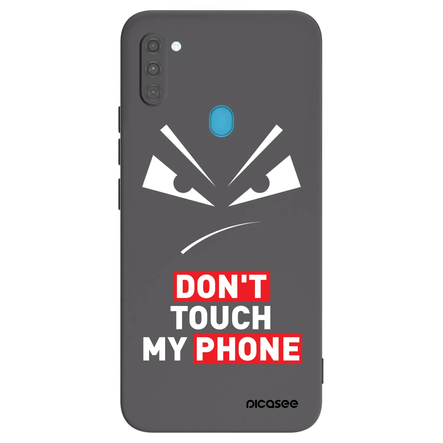 Picasee crna silikonska maskica za Samsung Galaxy M11 - Evil Eye - Transparent