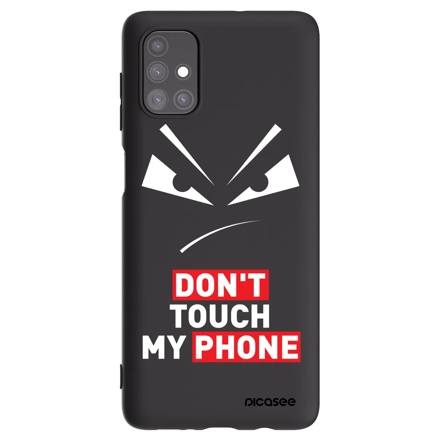 Picasee crna silikonska maskica za Samsung Galaxy M51 M515F - Evil Eye - Transparent