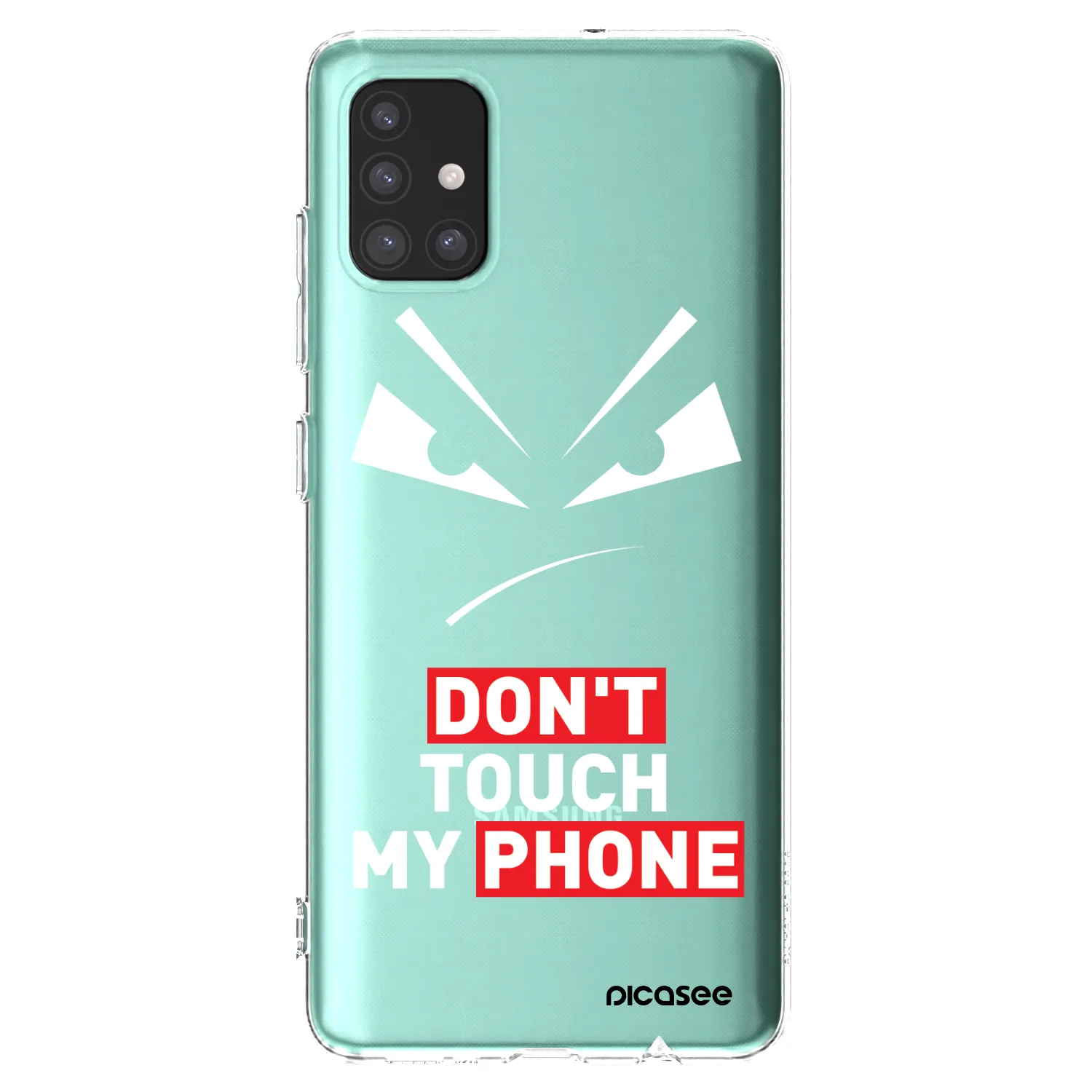 Picasee silikonska prozirna maskica za Samsung Galaxy M51 M515F - Evil Eye - Transparent