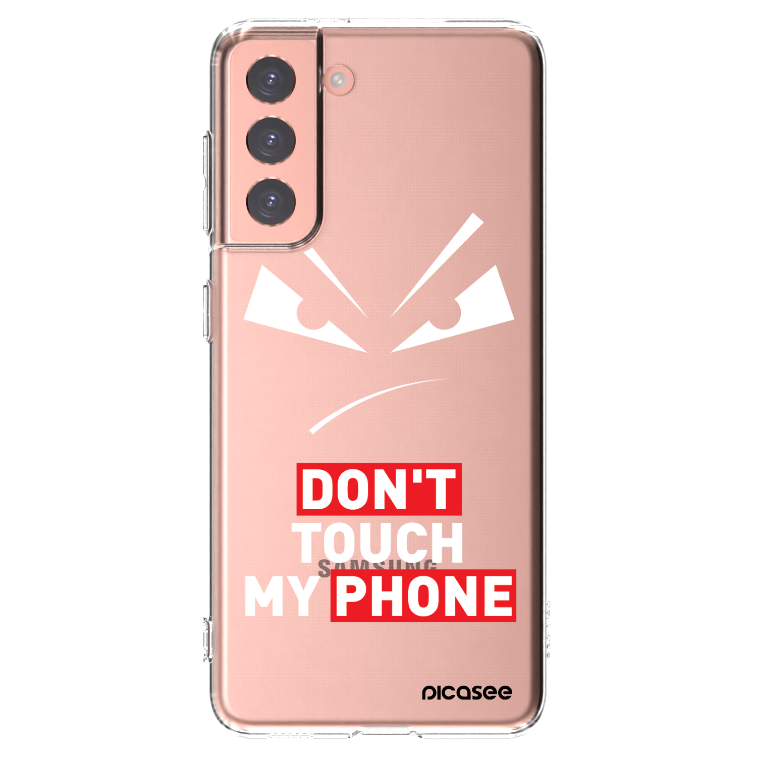 Picasee silikonska prozirna maskica za Samsung Galaxy S21 5G G991B - Evil Eye - Transparent