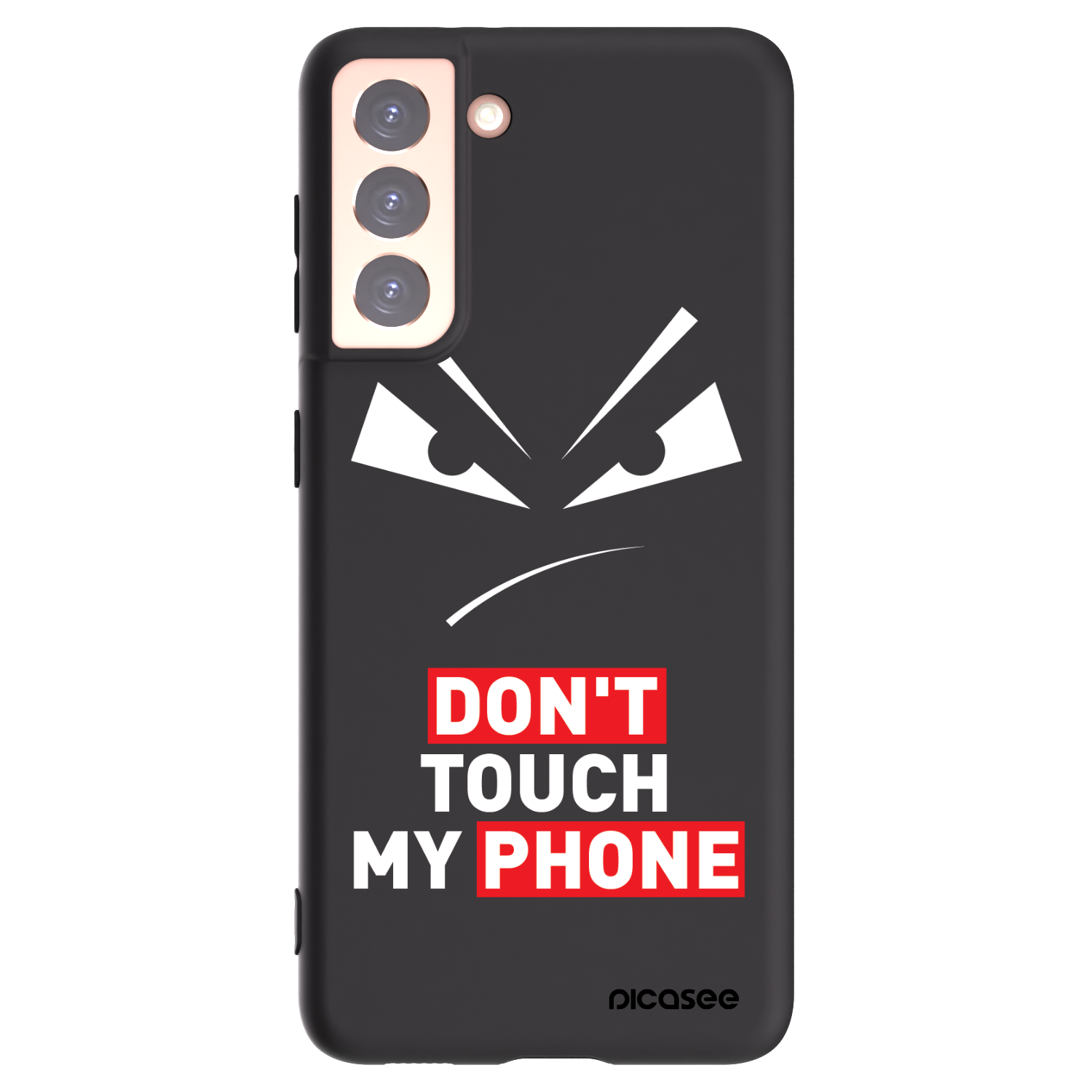 Picasee crna silikonska maskica za Samsung Galaxy S21 5G G991B - Evil Eye - Transparent