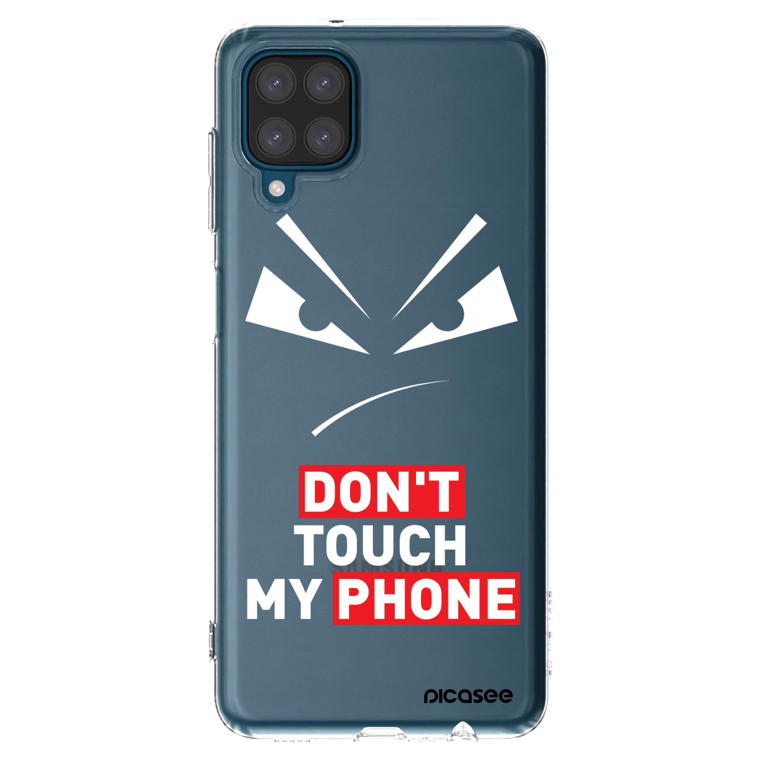 Picasee silikonska prozirna maskica za Samsung Galaxy A12 A125F - Evil Eye - Transparent