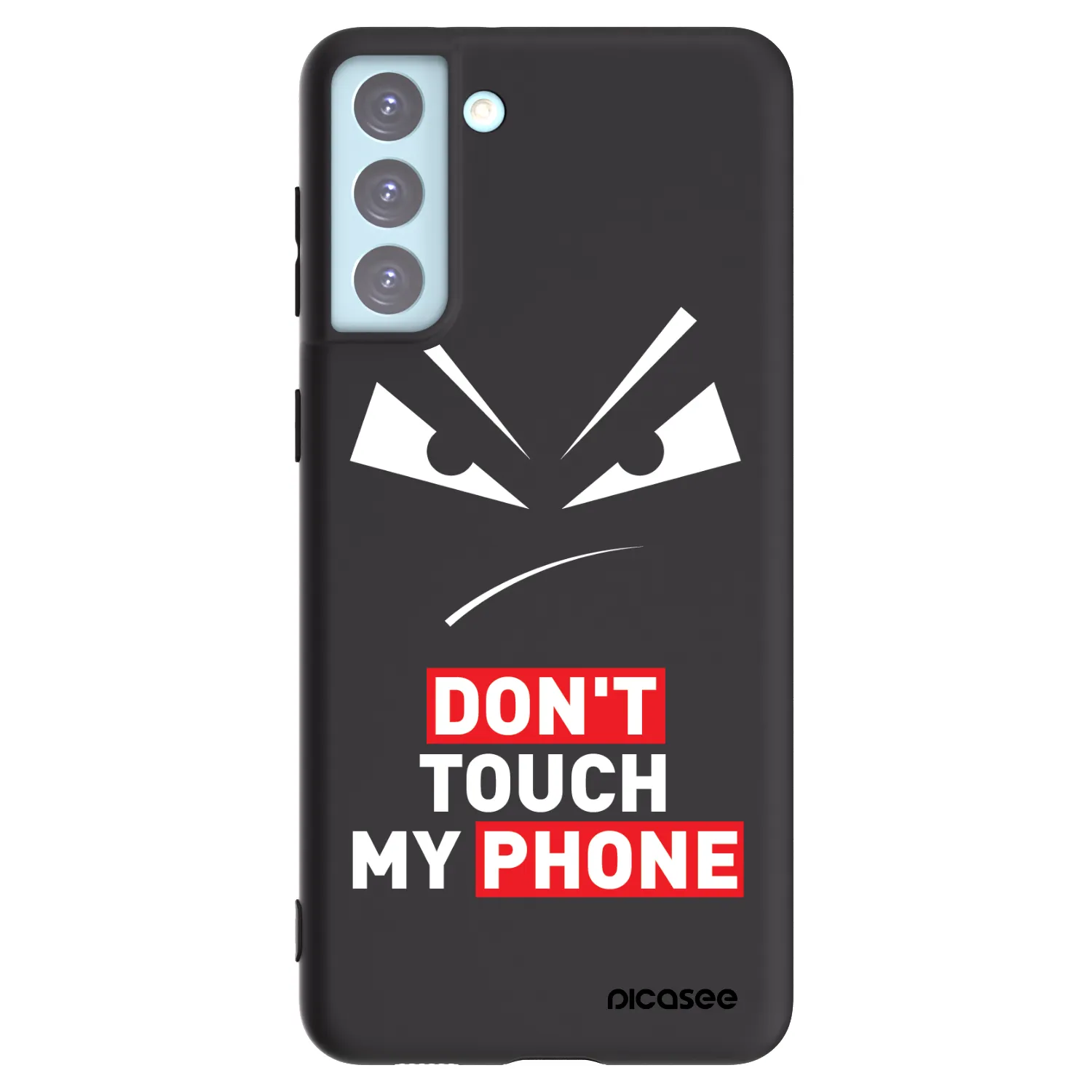 Picasee crna silikonska maskica za Samsung Galaxy S21+ 5G G996F - Evil Eye - Transparent