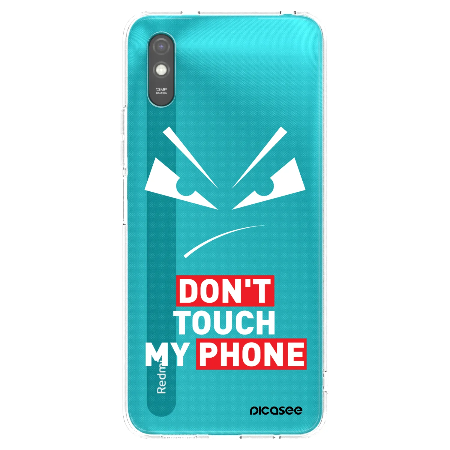 Picasee silikonska prozirna maskica za Xiaomi Redmi 9AT - Evil Eye - Transparent