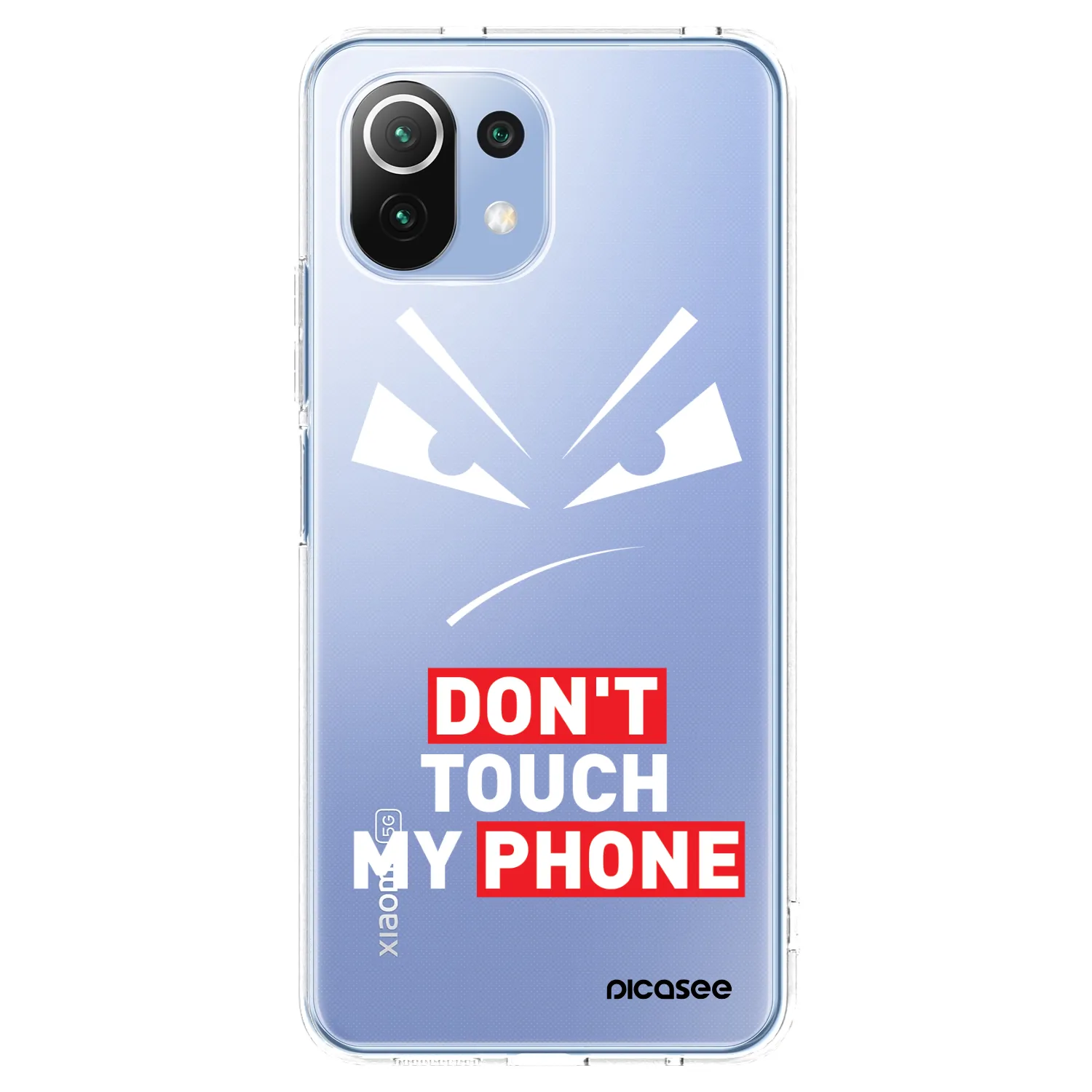 Picasee silikonska prozirna maskica za Xiaomi Mi 11 Lite - Evil Eye - Transparent
