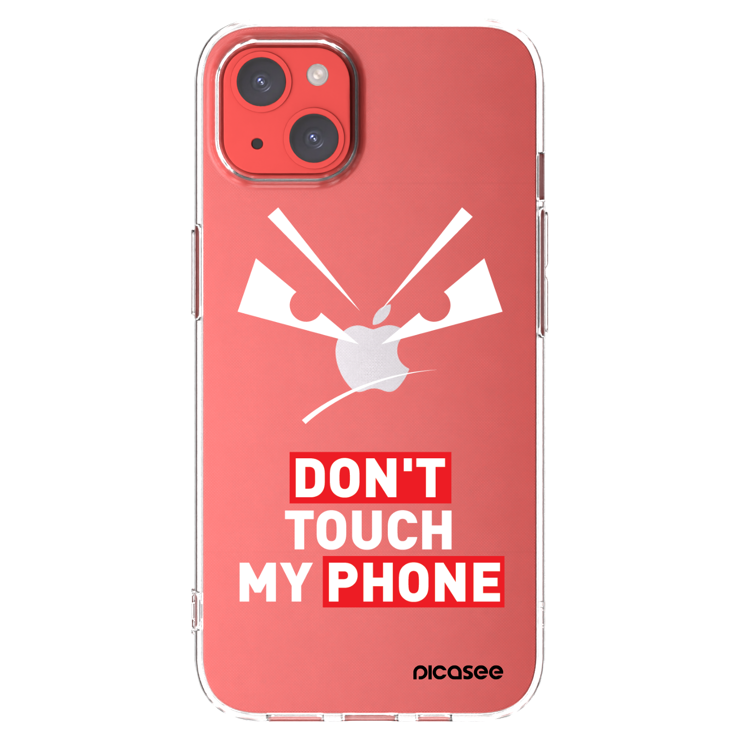 Picasee silikonska prozirna maskica za Apple iPhone 13 - Evil Eye - Transparent