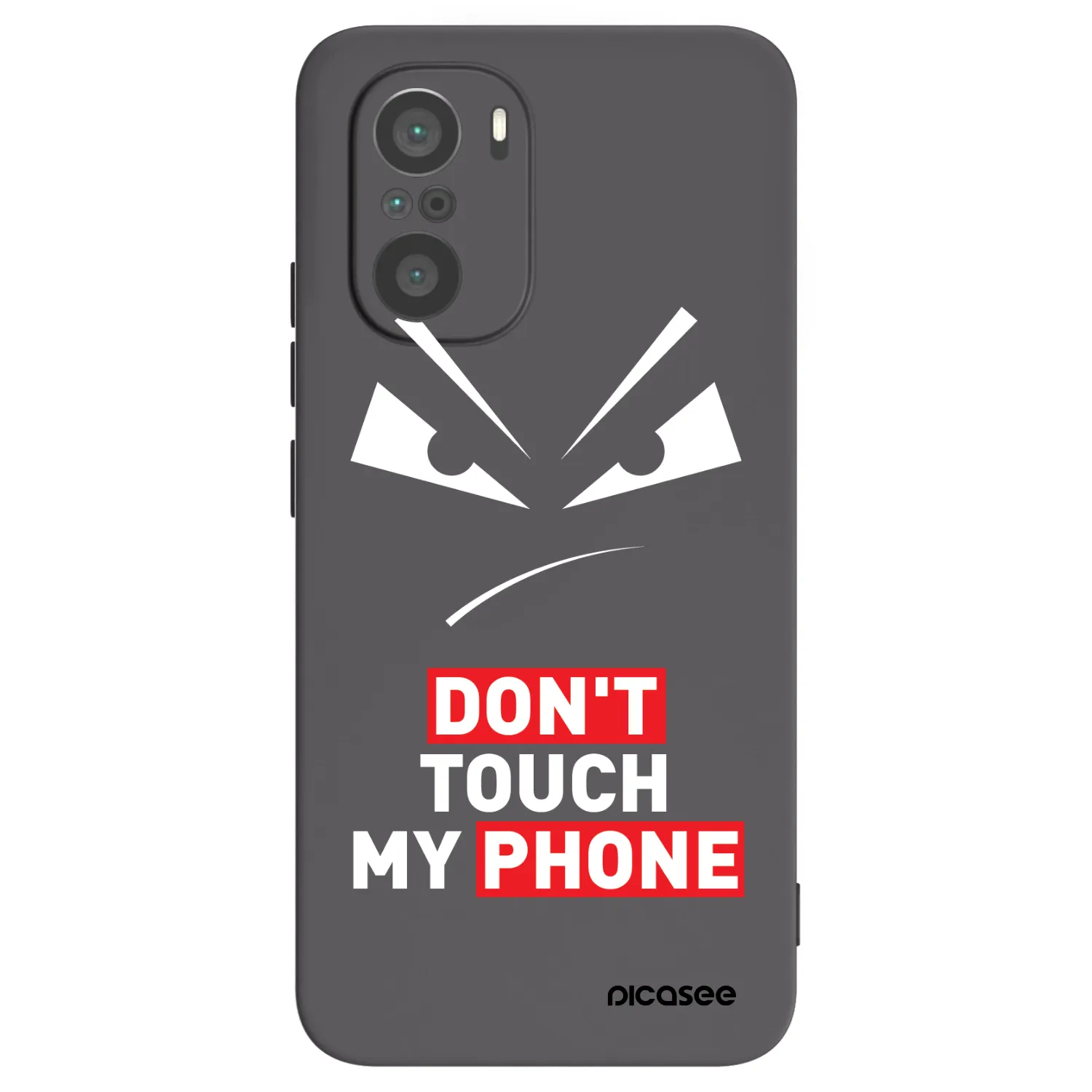 Picasee crna silikonska maskica za Xiaomi Poco F3 - Evil Eye - Transparent