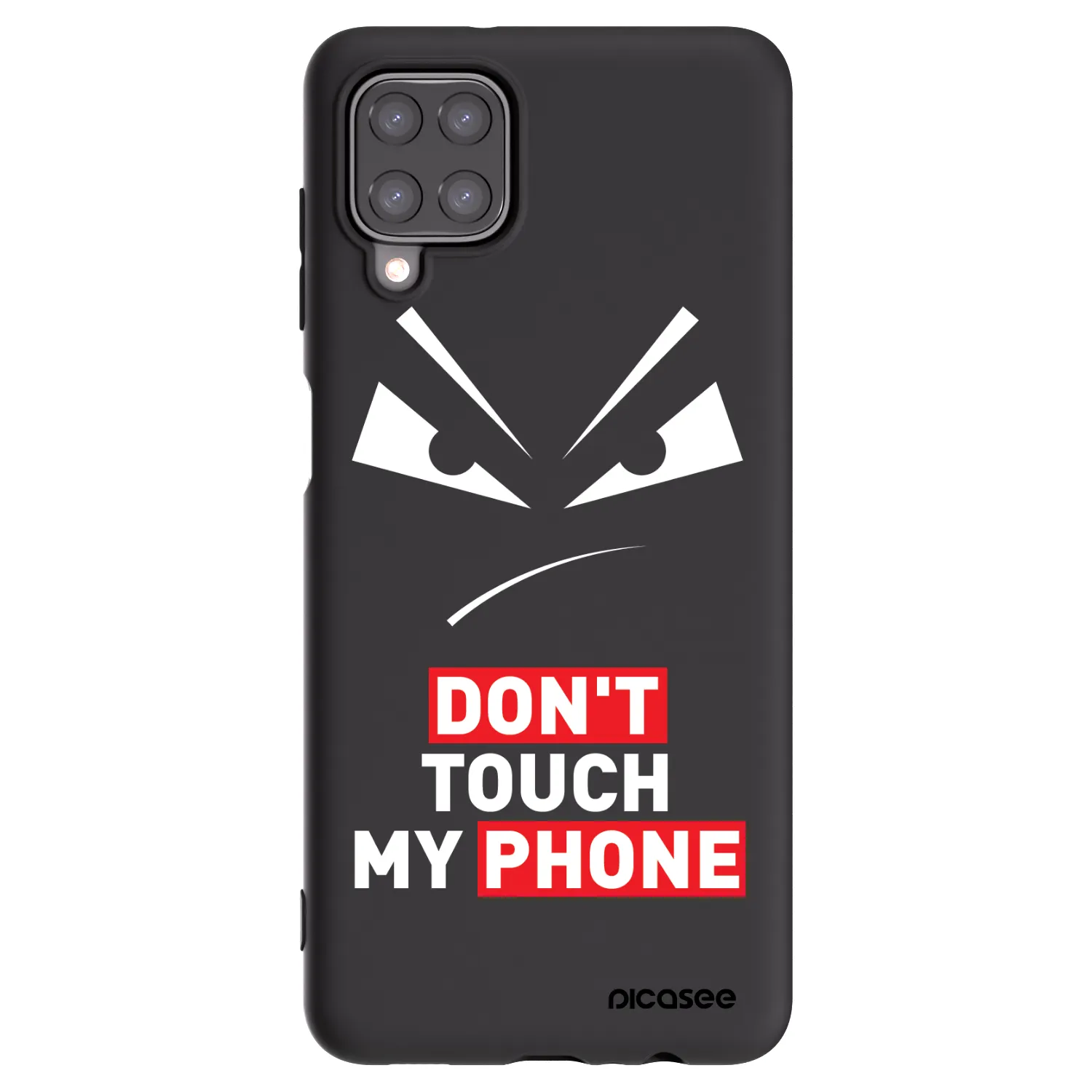 Picasee crna silikonska maskica za Samsung Galaxy M12 M127F - Evil Eye - Transparent