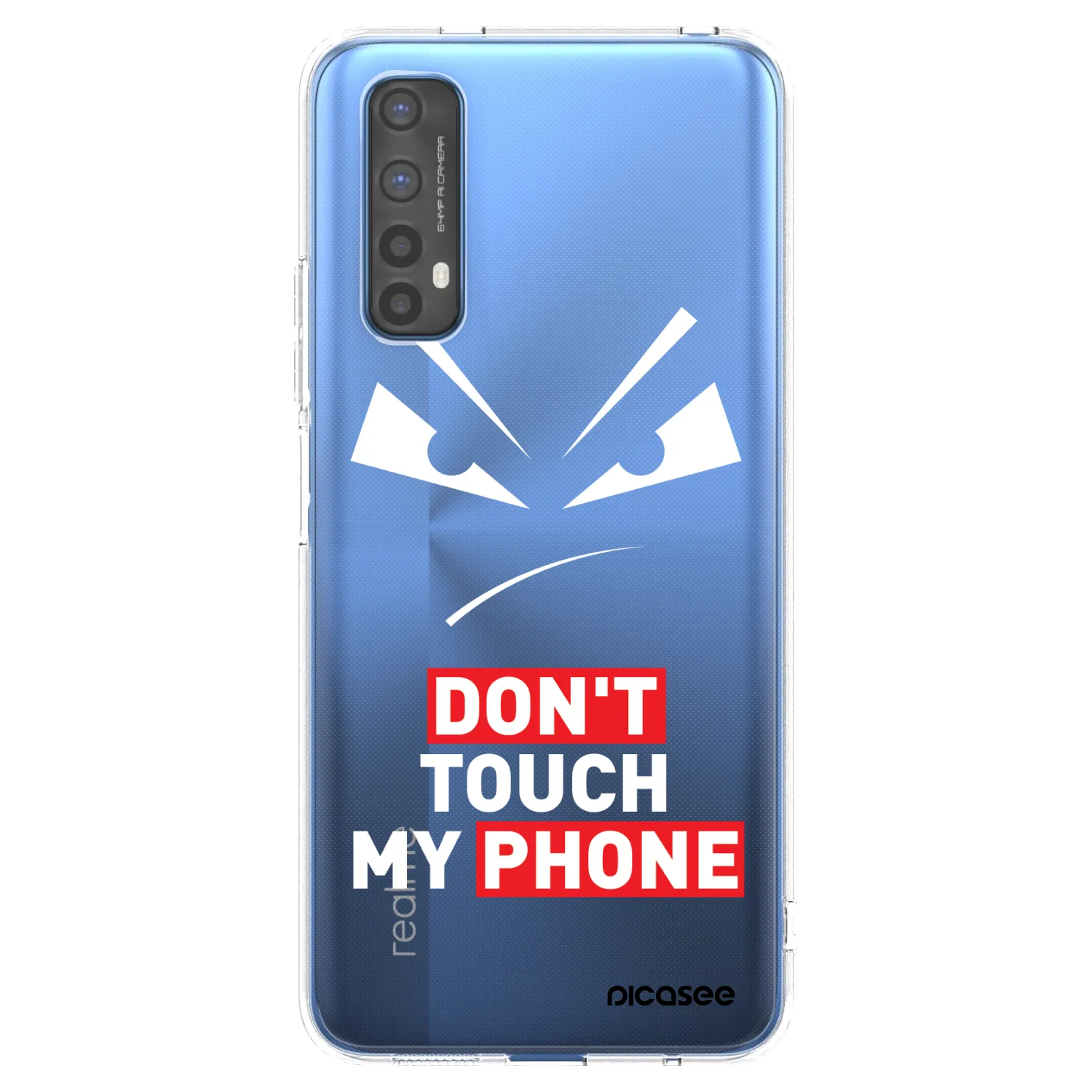 Picasee silikonska prozirna maskica za Realme 7 - Evil Eye - Transparent