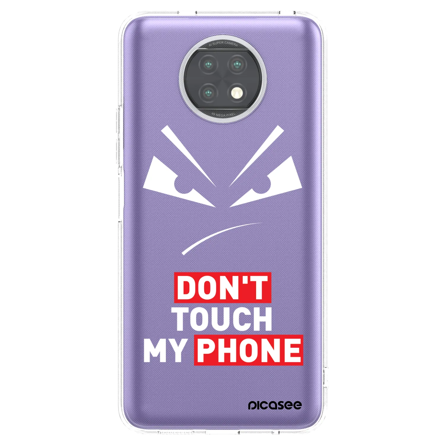 Picasee silikonska prozirna maskica za Xiaomi Redmi Note 9T - Evil Eye - Transparent