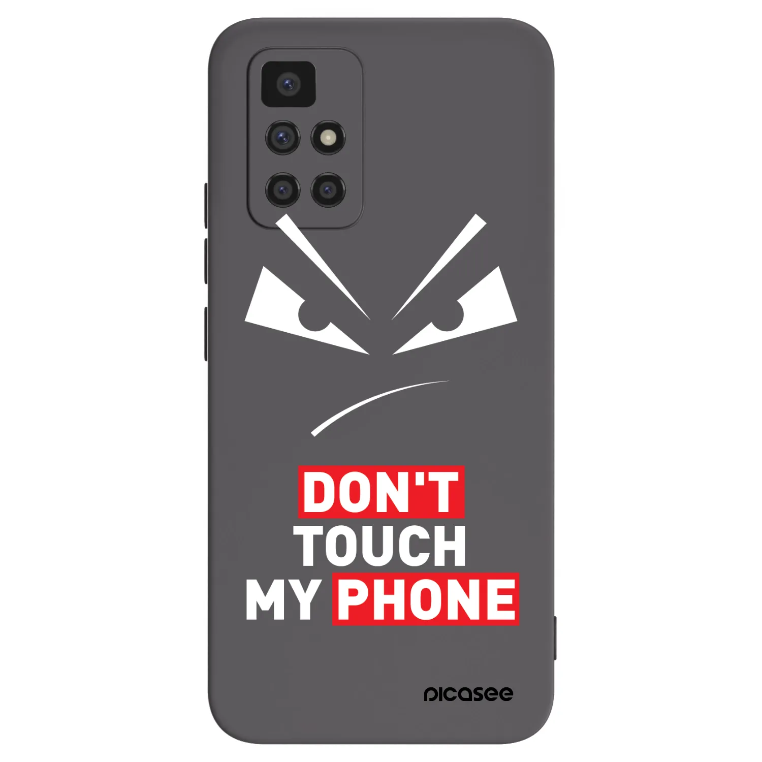 Picasee crna silikonska maskica za Xiaomi Redmi 10 - Evil Eye - Transparent
