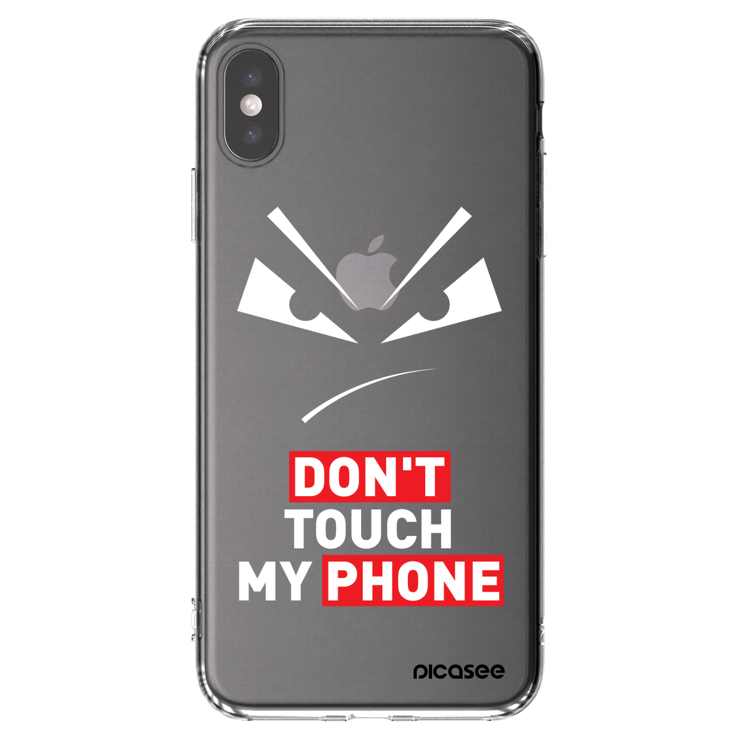 Picasee silikonska prozirna maskica za Apple iPhone XS Max - Evil Eye - Transparent