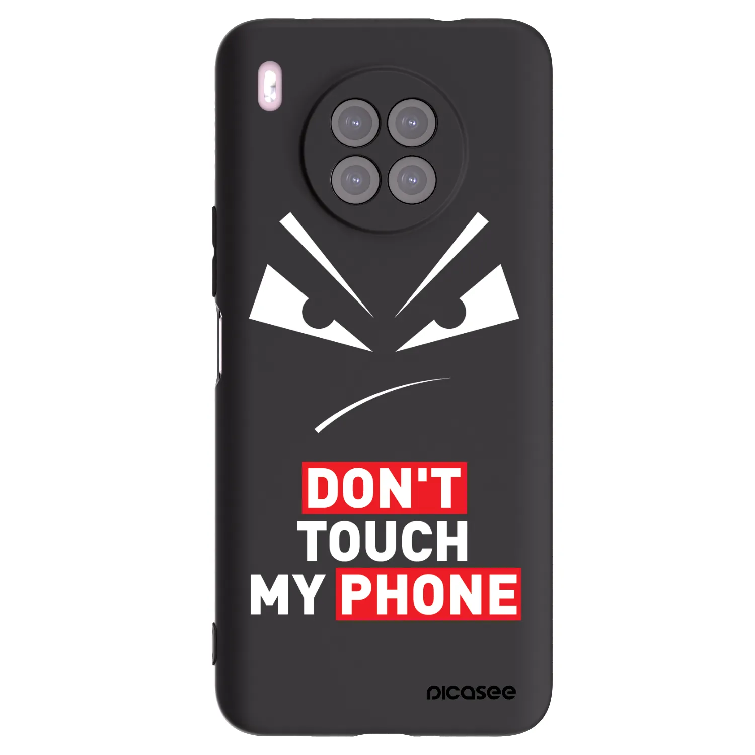 Picasee crna silikonska maskica za Huawei Nova 8i - Evil Eye - Transparent