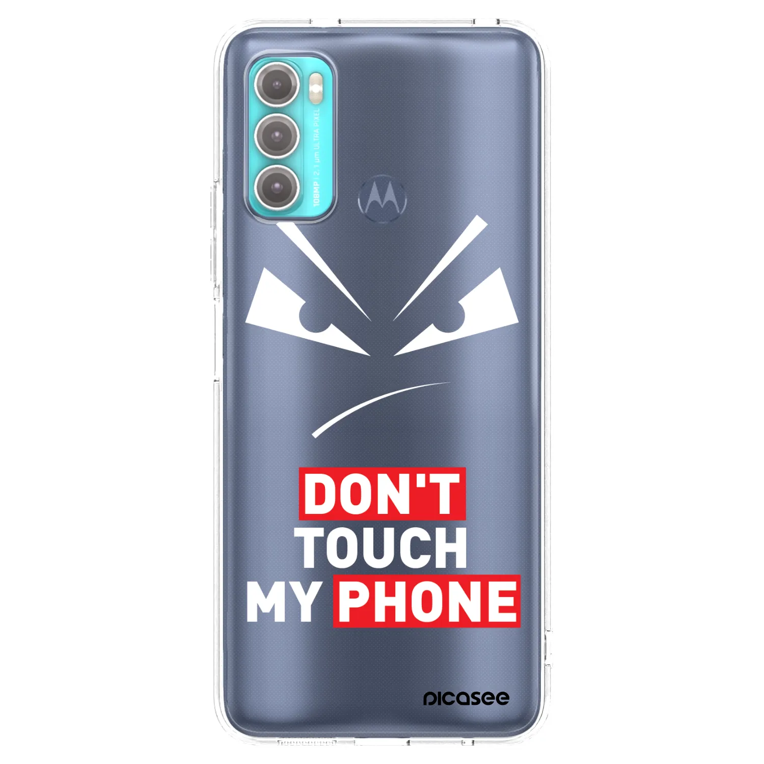 Picasee silikonska prozirna maskica za Motorola Moto G60 - Evil Eye - Transparent