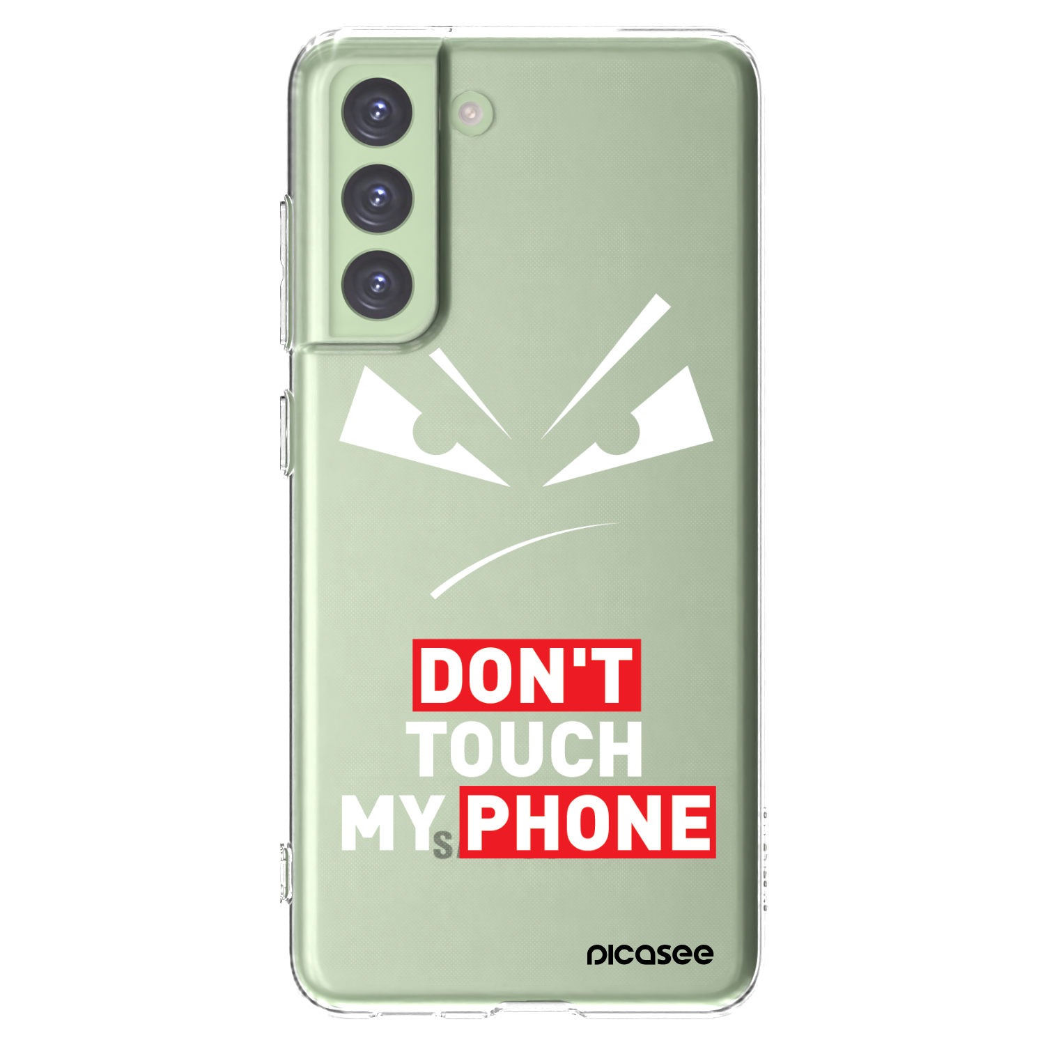 Picasee silikonska prozirna maskica za Samsung Galaxy S21 FE 5G - Evil Eye - Transparent