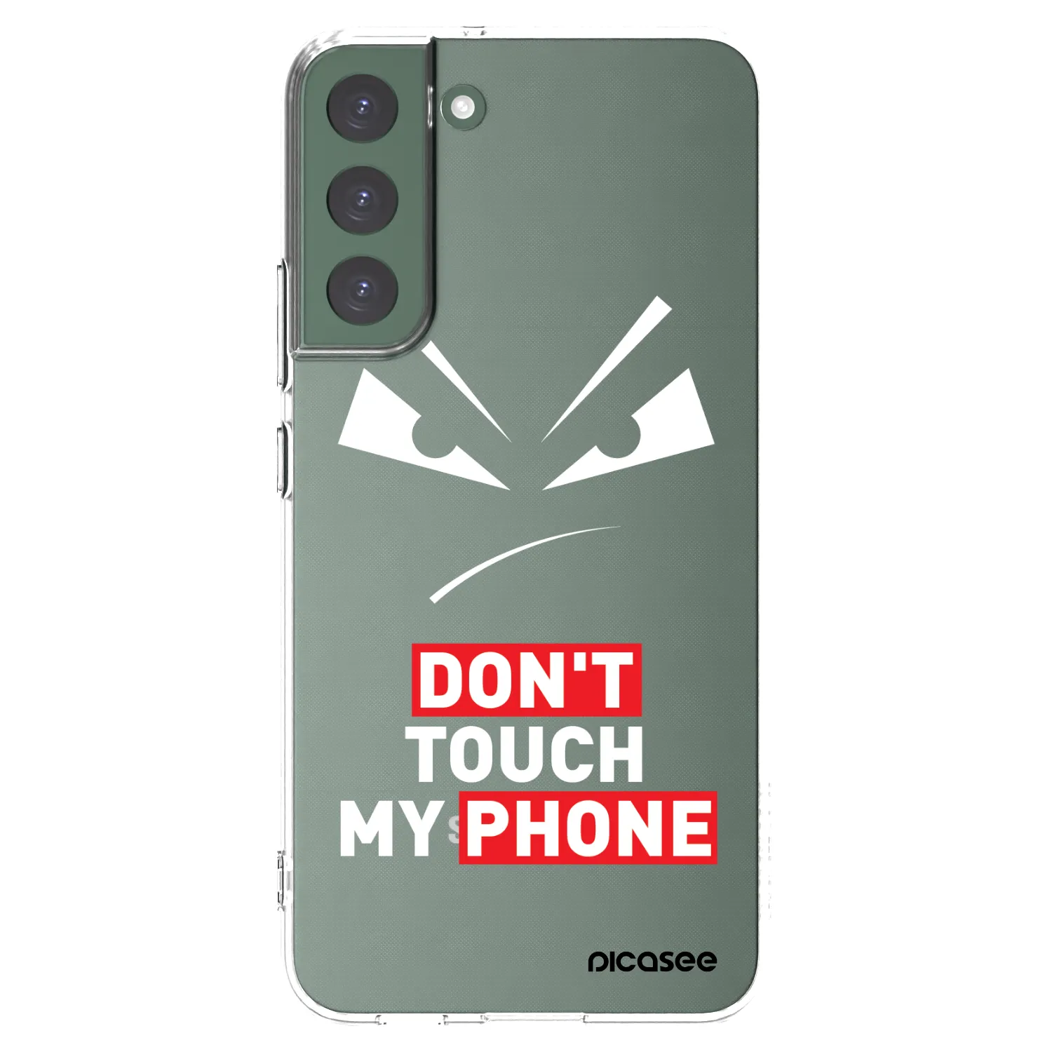 Picasee silikonska prozirna maskica za Samsung Galaxy S22+ 5G - Evil Eye - Transparent