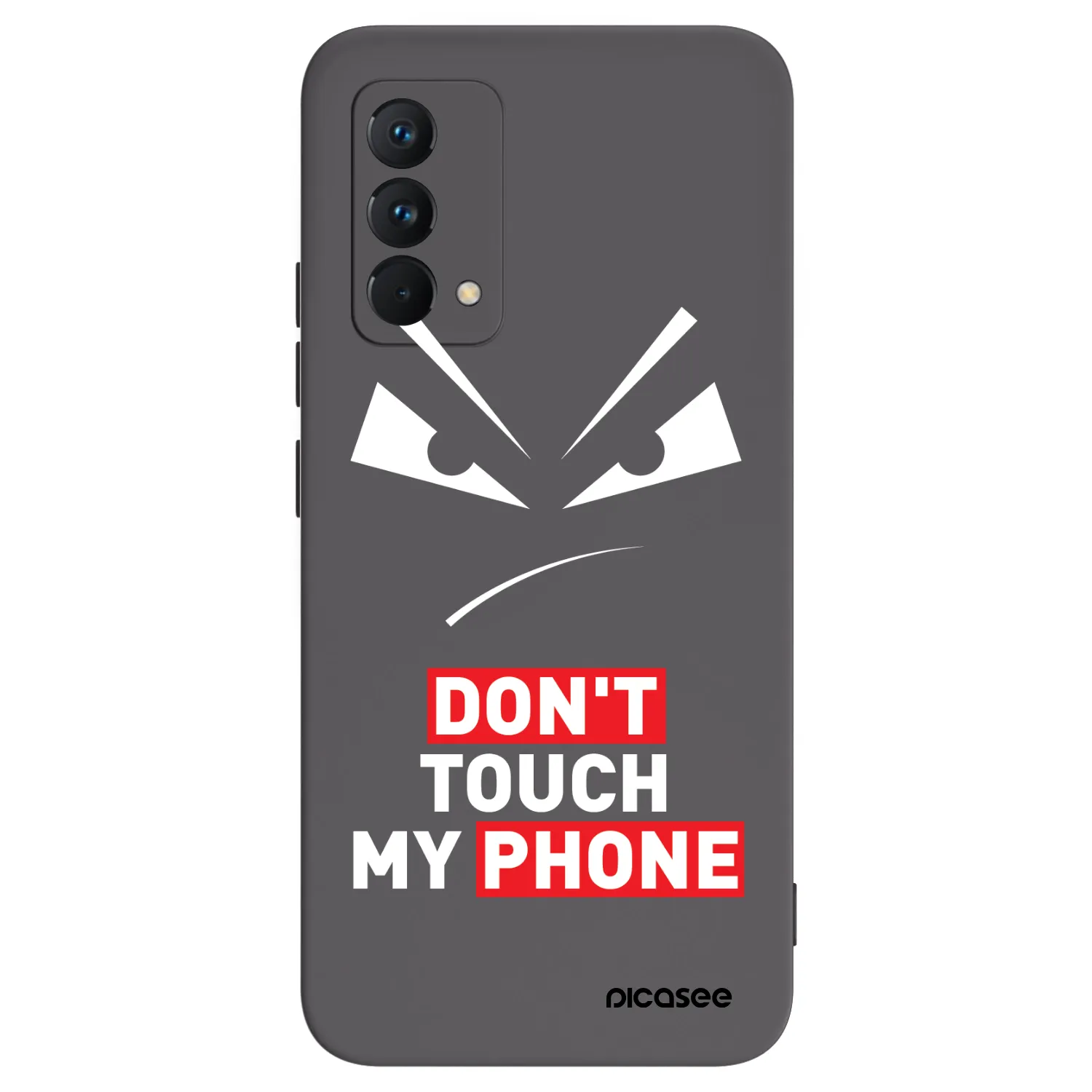 Picasee crna silikonska maskica za Realme GT Master Edition 5G - Evil Eye - Transparent