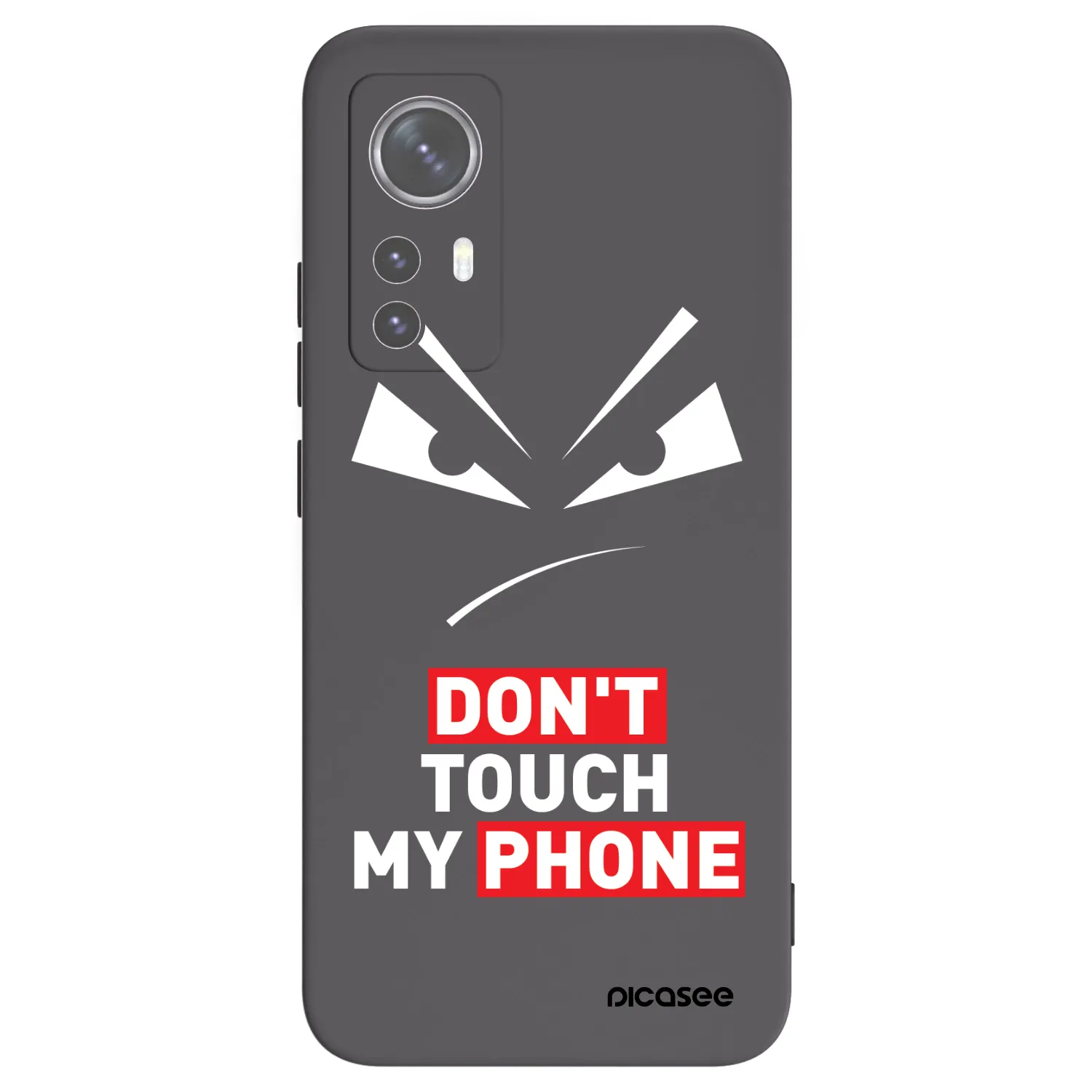 Picasee crna silikonska maskica za Xiaomi 12 - Evil Eye - Transparent