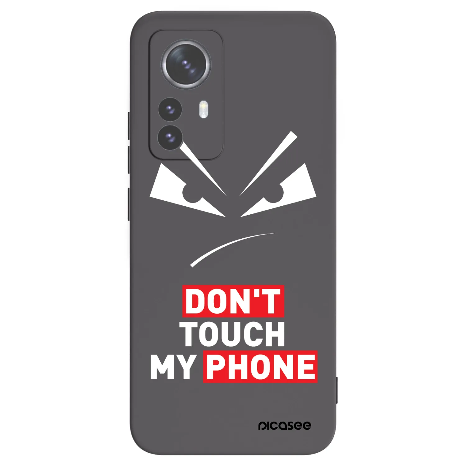 Picasee crna silikonska maskica za Xiaomi 12 Pro - Evil Eye - Transparent