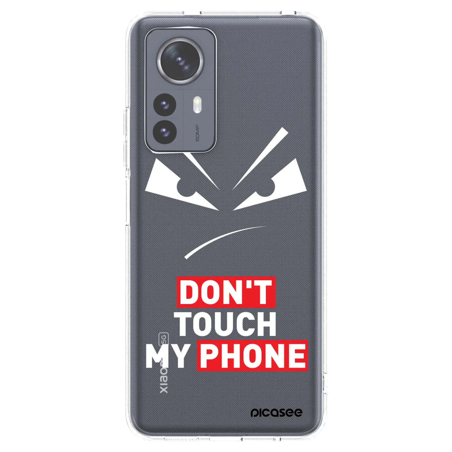 Picasee silikonska prozirna maskica za Xiaomi 12 Pro - Evil Eye - Transparent
