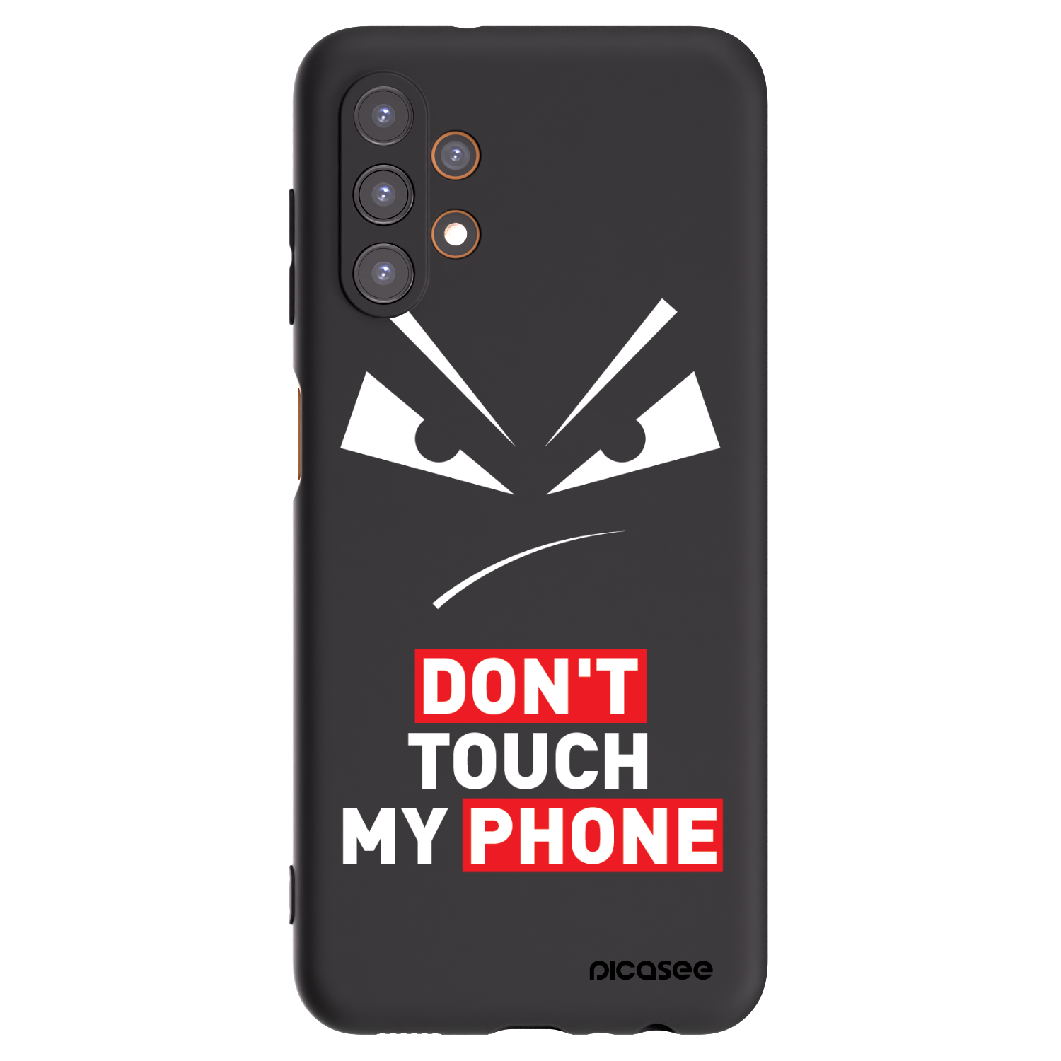 Picasee crna silikonska maskica za Samsung Galaxy A13 4G A135 - Evil Eye - Transparent