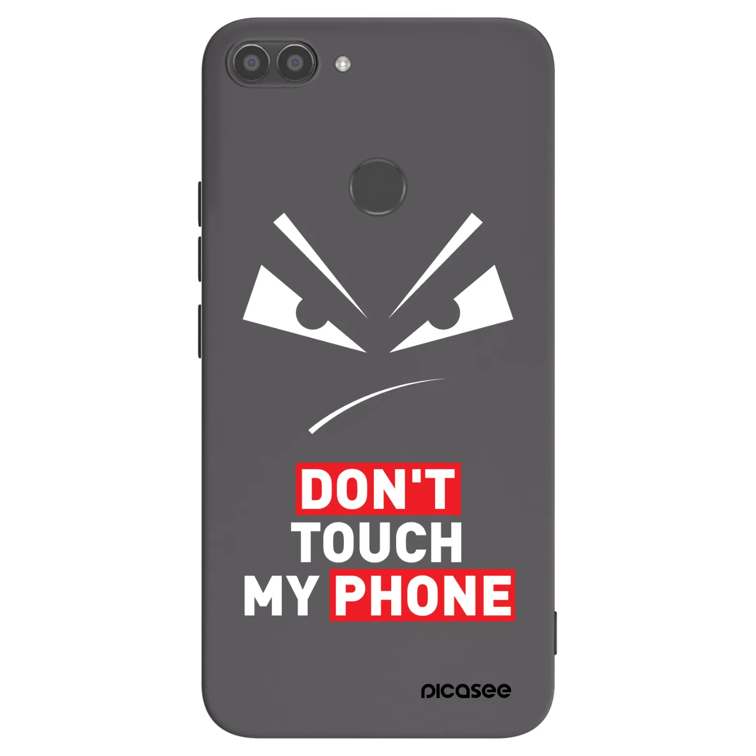 Picasee crna silikonska maskica za Huawei P Smart - Evil Eye - Transparent