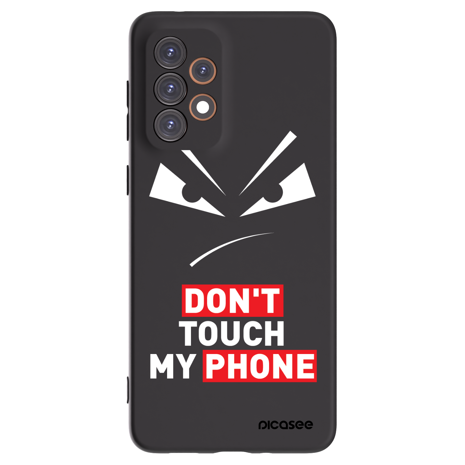 Picasee crna silikonska maskica za Samsung Galaxy A33 5G A336 - Evil Eye - Transparent