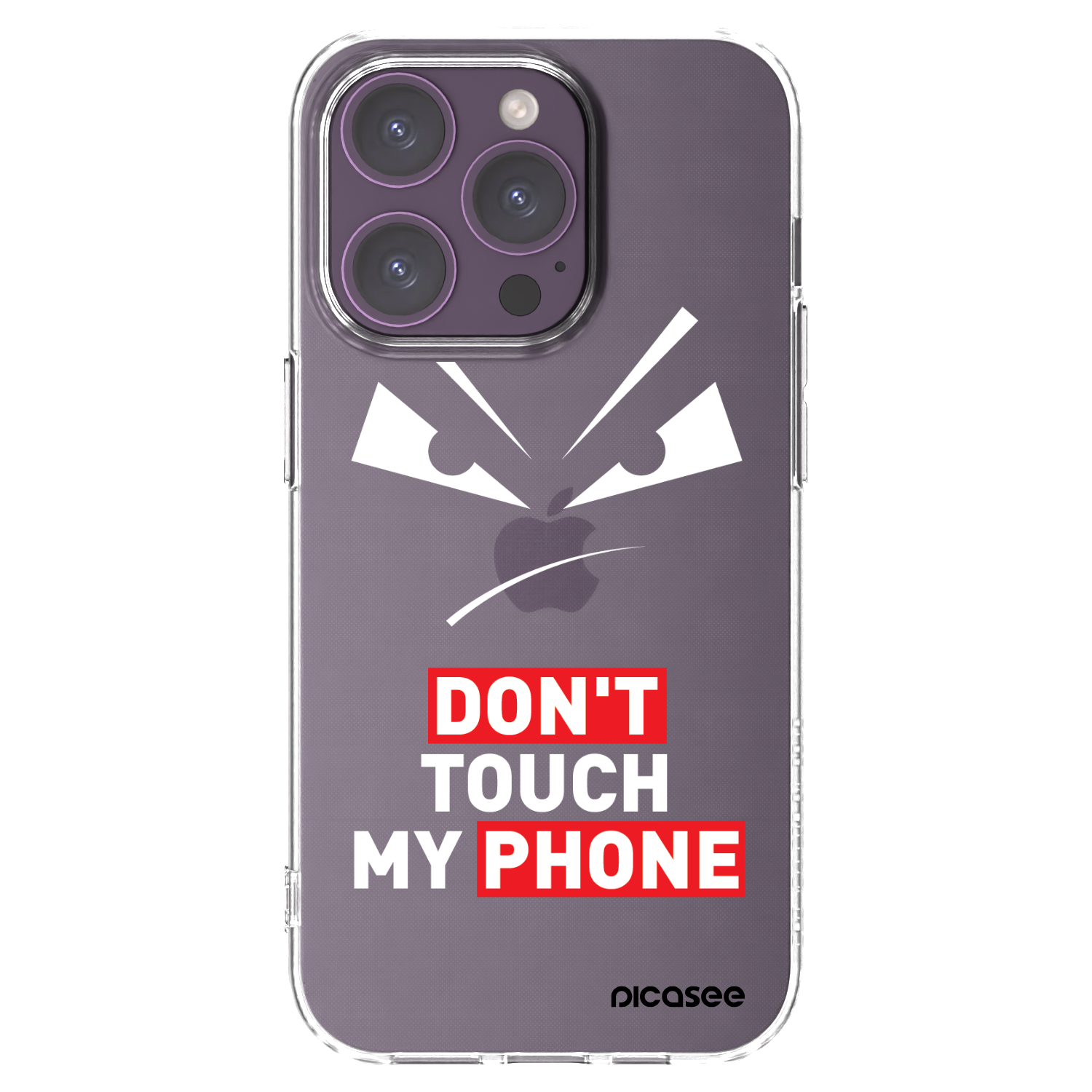 Picasee silikonska prozirna maskica za Apple iPhone 14 Pro - Evil Eye - Transparent