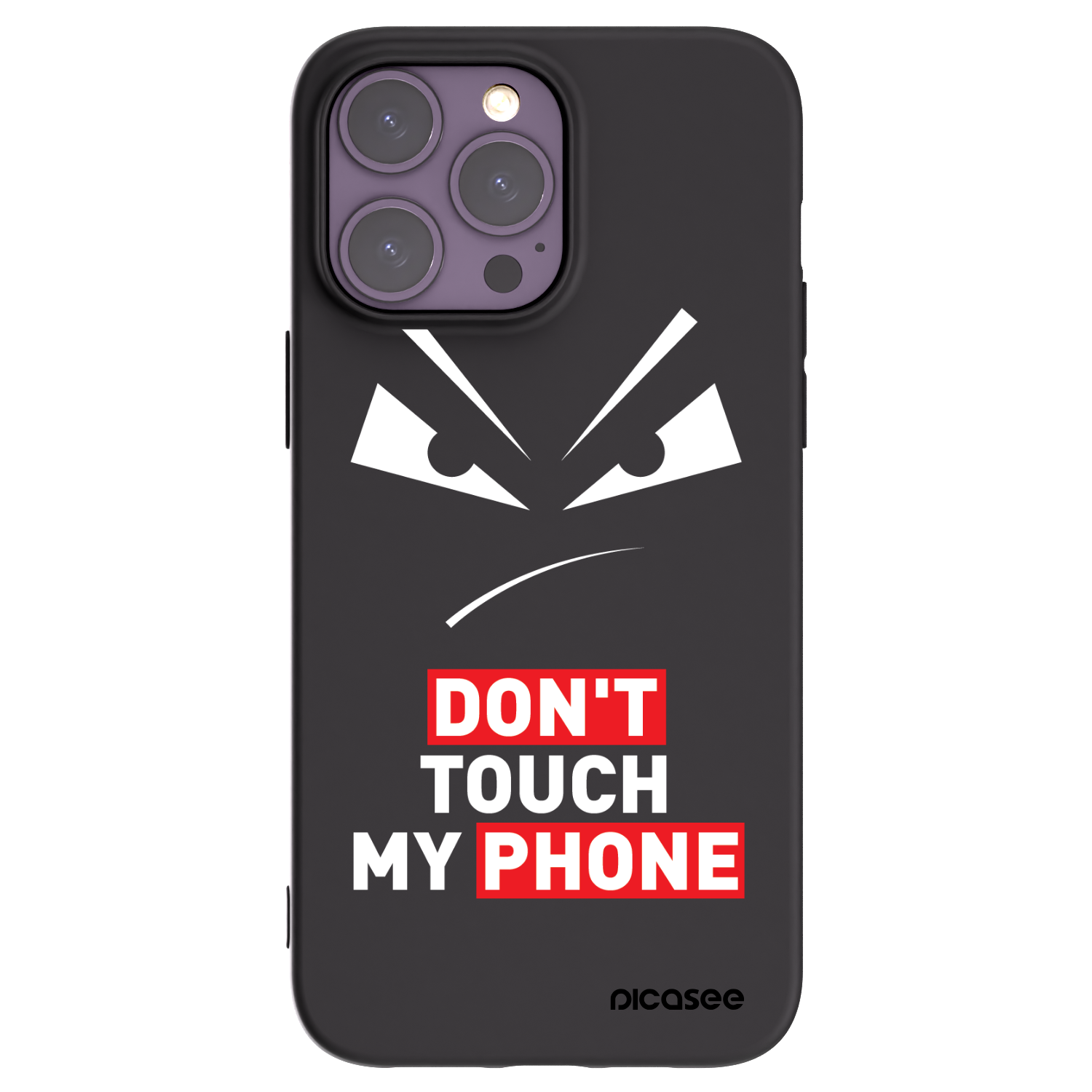 Picasee crna silikonska maskica za Apple iPhone 14 Pro Max - Evil Eye - Transparent