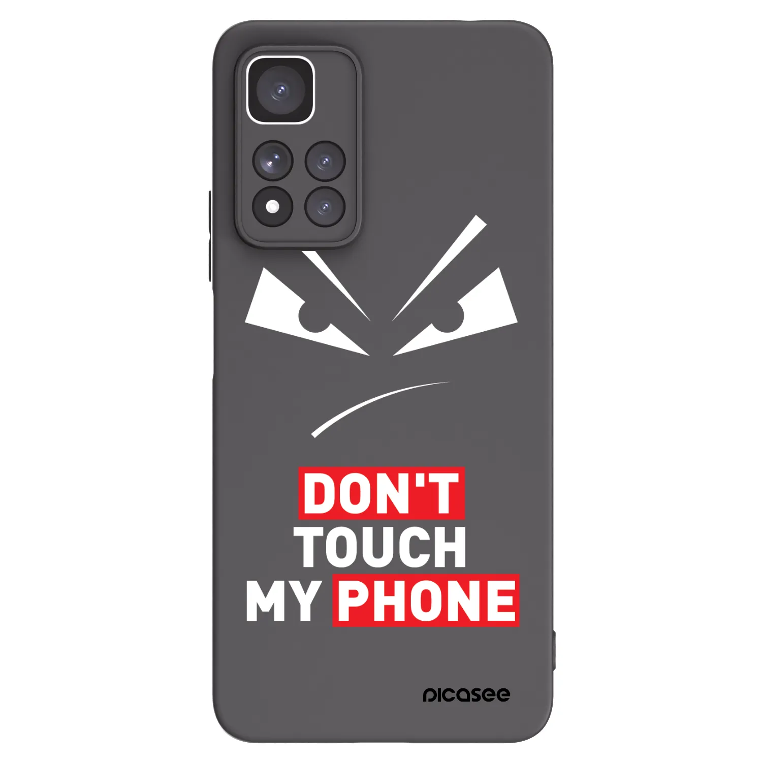 Picasee crna silikonska maskica za Xiaomi Redmi Note 11 Pro+ 5G - Evil Eye - Transparent