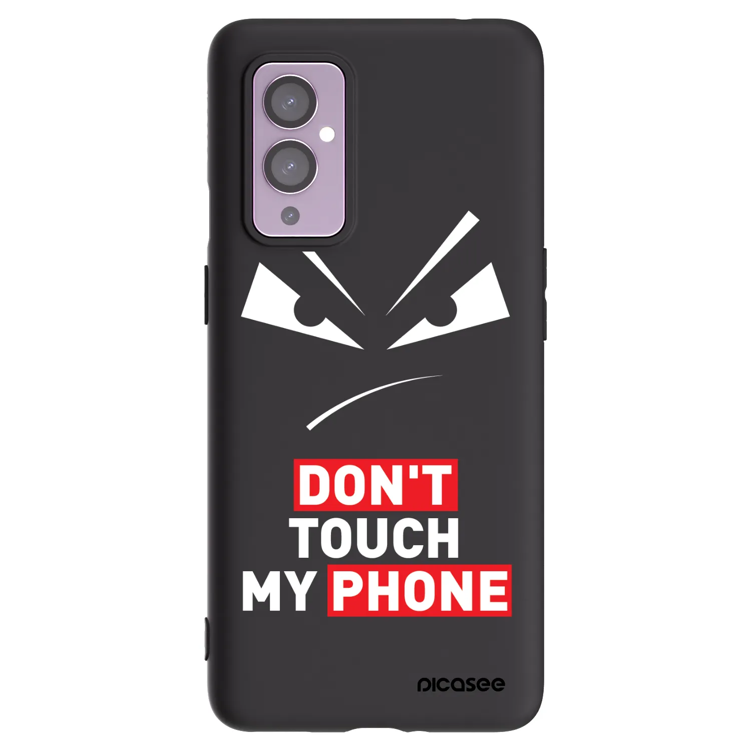 Picasee crna silikonska maskica za OnePlus 9 - Evil Eye - Transparent